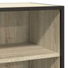 vidaXL Sideboard Sonoma-Eiche 35,5x35x76 cm Holzwerkstoff und Metall