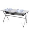 Campart Travel Camping-Rolltisch Michigan Aluminium 140x80x70 cm