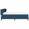 vidaXL Boxspringbett mit Matratze mit Kopfteil Blau 180 x 200 cm Stoff