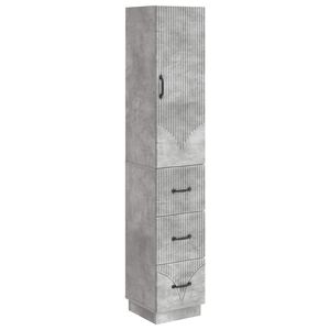 vidaXL Schrankset 2 stk. 33 x 34,5 x 87 cm Holzwerkstoff Betongrau
