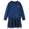 vidaXL Kinderkleid mit Langen &Auml;rmeln Marineblau 92