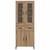 vidaXL Highboard Artisan-Eiche 69,5 x 34 x 180 cm Holzwerkstoff