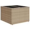 vidaXL 9-tlg. Garten-Sofagarnitur mit Kissen Beige Poly Rattan