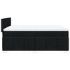 vidaXL Boxspringbett mit Matratze Schwarz 140x190 cm Stoff