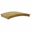 vidaXL Gartenbr&uuml;cke 110x74 cm Massivholz impr&auml;gniert Kiefer