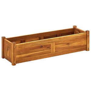 vidaXL Garten-Hochbeet Akazienholz 100x30x25 cm