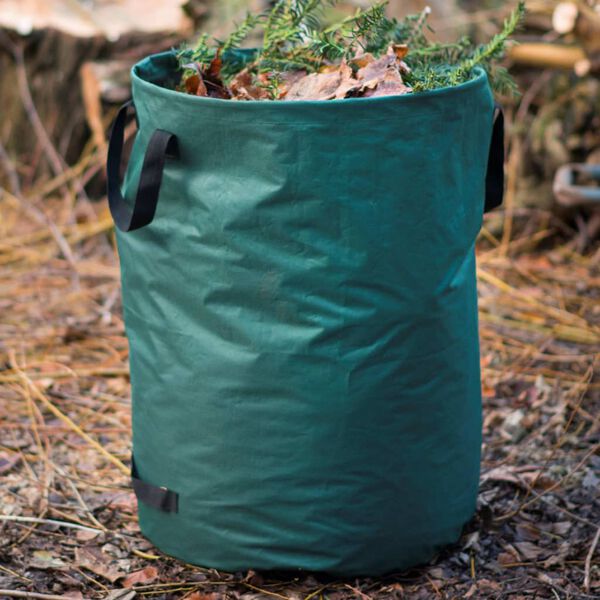 Nature Gartenabfallsack Rund 240 L Gr&uuml;n