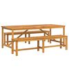 vidaXL Garten Essgruppe 3 pcs Braun Massivholz Akazie
