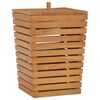 vidaXL W&auml;schekorb 30&times;30&times;45 cm Teak Massivholz