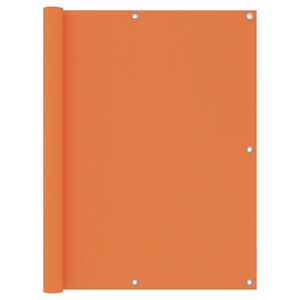 vidaXL Balkon-Sichtschutz Orange 120x400 cm Oxford-Gewebe