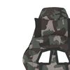 vidaXL Gaming-Stuhl mit Massage & Fu&szlig;st&uuml;tze Schwarz Camouflage Stoff