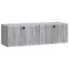 vidaXL Wandmontierter TV-Schrank Graues Sonoma 98 x 31 x 30 cm