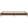 vidaXL Bettgestell ohne Matratze Dunkelbraun 120x200 cm Stoff