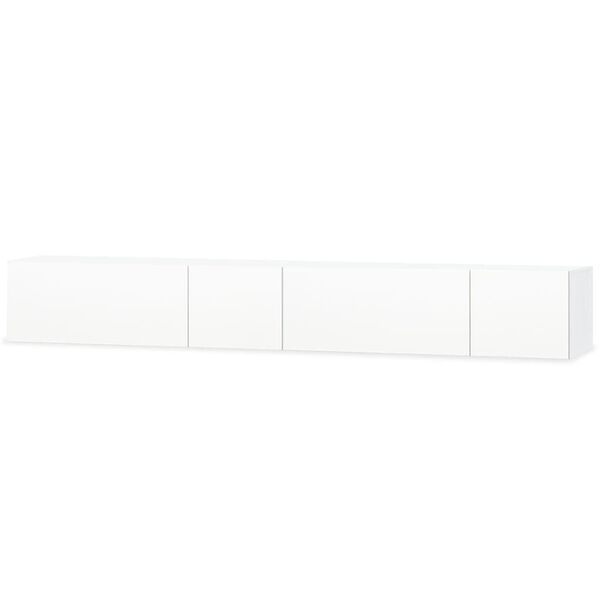 vidaXL TV-Schränke 2 Stk. Holzwerkstoff 120x40x34 cm Hochglanz Weiß