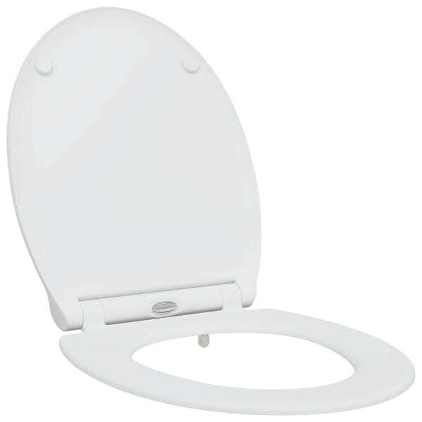 vidaXL Toilettensitz Wei&szlig; 47 x 37,5 x 3,8 cm Duroplast