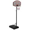 vidaXL Basketballst&auml;nder Schwarz 237-307 cm Polyethylen