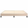 vidaXL Boxspringbettgestell Cappuccino-Braun 160x200 cm Kunstleder