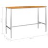 vidaXL Bartisch 160x60x105 cm Massivholz Akazie und Edelstahl