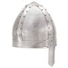vidaXL Mittelalterlicher Ritterhelm Antik Replik LARP Silbern Stahl