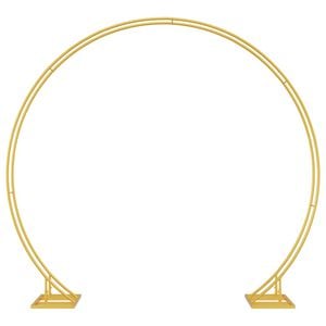 vidaXL Hochzeitsbogen Gold 220 x 45 x 200 cm Stahl