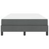 vidaXL Boxspringbett mit Matratze Dunkelgrau 120 x 200 cm Stoff