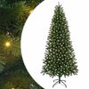 vidaXL K&uuml;nstlicher Weihnachtsbaum mit 300 LEDs Gr&uuml;n 180 cm PE und PVC