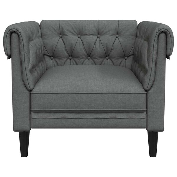 vidaXL Sofa Dunkelgrau 78,5 x 74,5 x 74,5 cm Polyester
