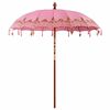 vidaXL Balinesischer Sonnenschirm 260 Rosa 210-220 cm
