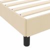 vidaXL Boxspringbett mit Matratze Creme 90 x 200 cm Stoff