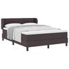 vidaXL Boxspringbett mit Matratze Dunkelbraun 140 x 200 cm Stoff
