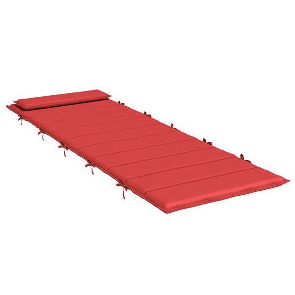 vidaXL Sonnenliegen-Auflage Rot 180x60x4 cm Oxford-Gewebe