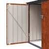 vidaXL Gartenlagerbox Braun 151,5 x 82 x 110,5 cm Stahl