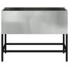 vidaXL Hochbeet Gartenpflanzer Silber 60 x 26 x 45 cm Verzinkter Stahl