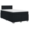 vidaXL Boxspringbett mit Matratze Schwarz 120 x 190 cm Stoff