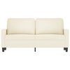 vidaXL 2-Sitzer-Sofa Creme 140 cm Samt
