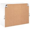 vidaXL TV-Wandschrank mit LED-Leuchten Weiß 78,5x30x60,5 cm