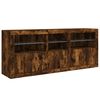 vidaXL Sideboard mit LED-Leuchten R&auml;uchereiche 162x37x67 cm