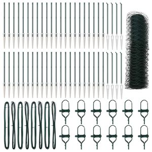 vidaXL Zaunpfosten Gr&uuml;n