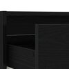 vidaXL TV-Schrank mit LED-Leuchten Schwarz Eichen-Optik 75x35,5x25 cm