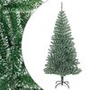 vidaXL K&uuml;nstlicher Weihnachtsbaum Beschneit Gr&uuml;n 180 cm