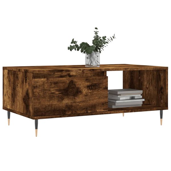 vidaXL Couchtisch R&auml;uchereiche 90x50x36,5 cm Holzwerkstoff