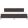 vidaXL Boxspringbett mit Matratze Dunkelbraun 200 x 200 cm Stoff