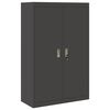 vidaXL Aufbewahrungsschrank Schwarz 90 x 40 x 140 cm Stahl