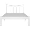 vidaXL Bettgestell Wei&szlig; Metall 100x200 cm