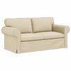 vidaXL Sofa 2 pcs Creme 175 x 82 x 80 cm Stoff