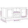 vidaXL TV-Schrank Grau Sonoma 100x35,5x45 cm Holzwerkstoff