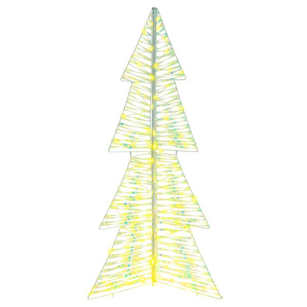 vidaXL Weihnachtsbaum mit 160 LEDs Warmes Wei&szlig; 150 cm PET