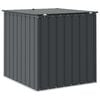 vidaXL Gartenlagerbox Schwarz 101,5 x 107 x 100 cm Stahl