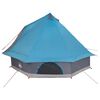 vidaXL Familien-Tipi-Zelt mit Dach Blau und Grau 400 x 346 x 250 cm