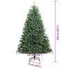 vidaXL K&uuml;nstlicher klappbarer Weihnachtsbaum mit 300 LEDs Gr&uuml;n 240 cm